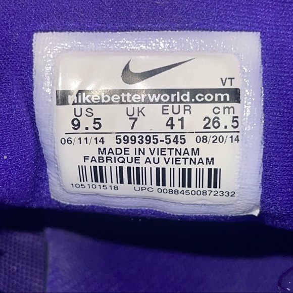 Nike Lunarglide 5 Violet Frost Purple Gamma Running Shoes Women's 9.5 - Picture 8 of 8